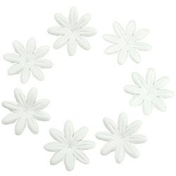 100 FOUNDATION WHITE BLOOMS (3cm / 1,18")