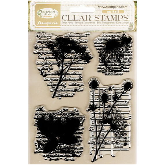 Transparent stamp - Herbarium Silvae botanist - Stamperia
