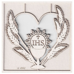 Chipboard - heart - 2 layers - Tatting Communion 