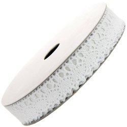 Self-adhesive lace white 1.8 m