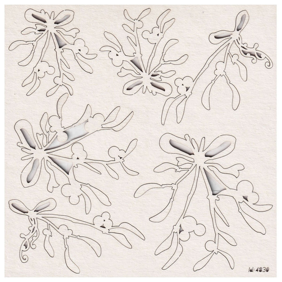 Chipboard - mistletoe -  Mistletoe 