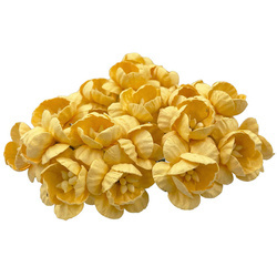 50 YELLOW MULBERRY PAPER CHERRY BLOSSOMS