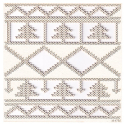 Chipboard borders 02 - Nordic sweater