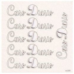 Chipboard Caro Diario (Dear Diary)