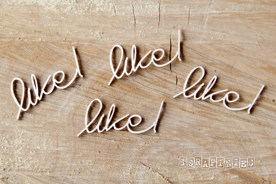 Chipboard lettering - Like 