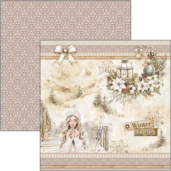 Set of scrapbooking papers 30x30cm - Paper Pad - Ciao Bella - Winter Season