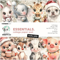 Scrapbooking Craft Papier Set for scrapbooking 20x20 - StudioLight - Holly Jolly