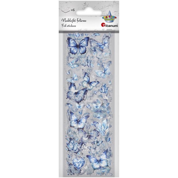 Stickers foil - Blue butterflies