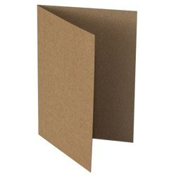 Card base - A5 - 14,8x21 - brown craft