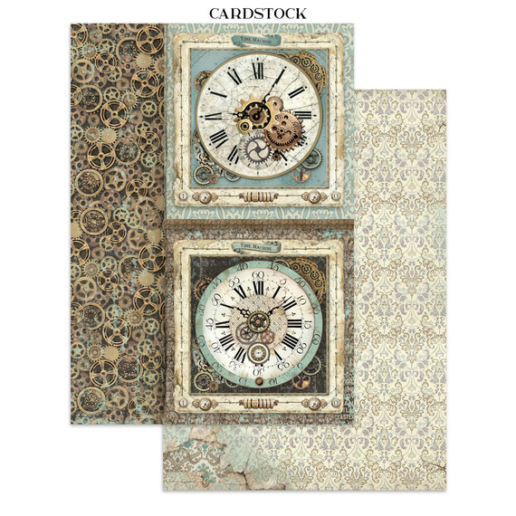 Junk Journal set of papers, stickers and elements - Voyages Fantastiques - Stamperia 