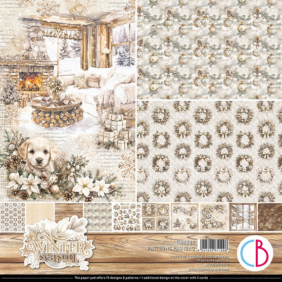 30x30cm paper set - Paterns Pad - Ciao Bella - Winter Season