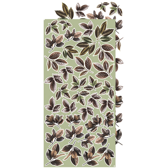 Time scrapbooking accessories set - Craft o'clock - Leaves #2