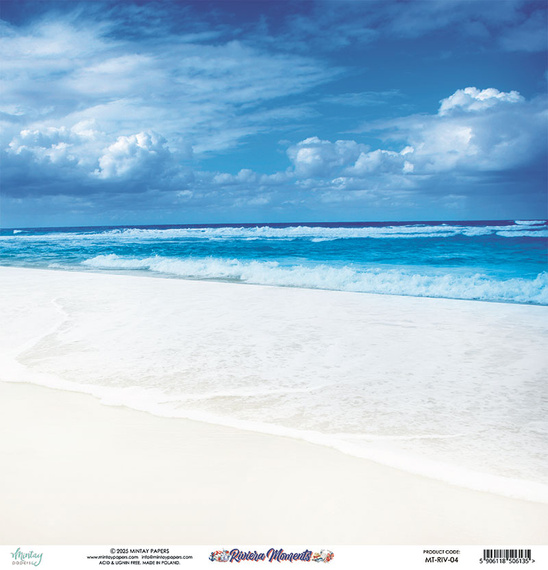 Scrapbooking paper 30x30 - Mintay - Riviera Moments 04
