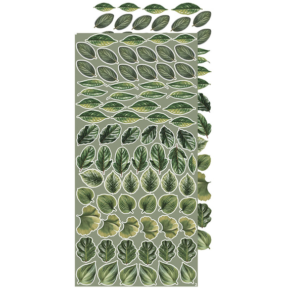 Time scrapbooking accessories set - Craft o'clock - Leaves #1