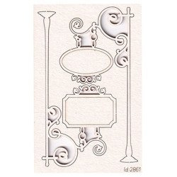 Chipboard hanging signboards set 0102 - Park Avenue