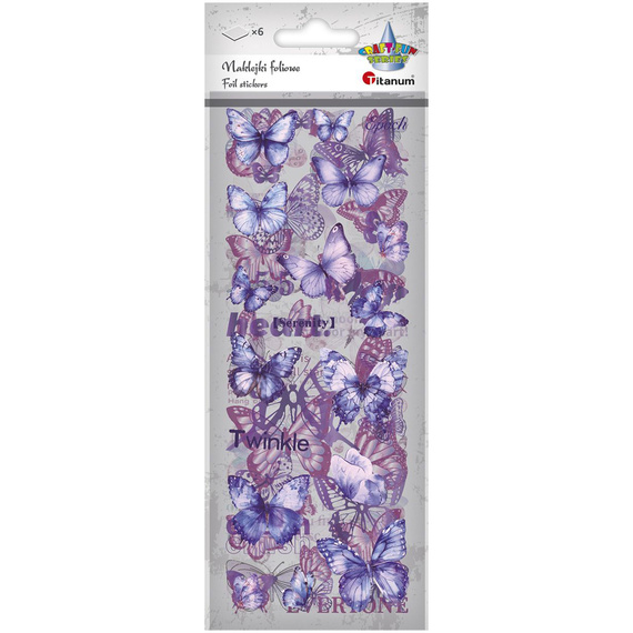 Stickers foil - Colorful butterflies