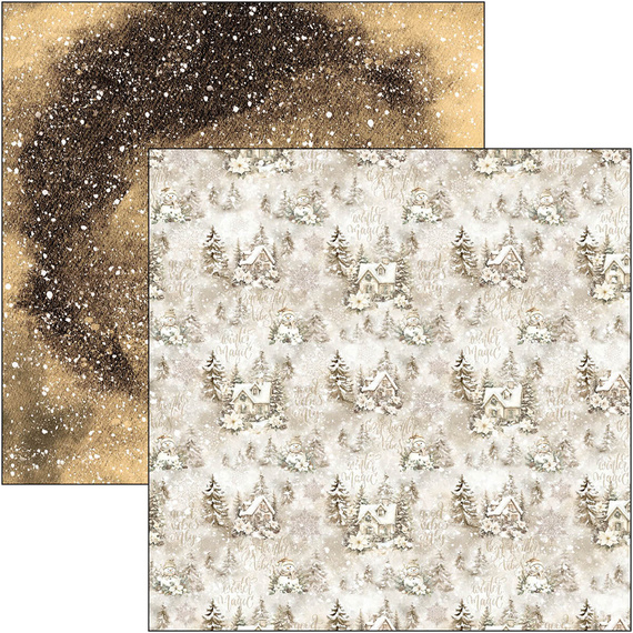 Set of scrapbooking papers 30x30cm - Paper Pad - Ciao Bella - Winter Season