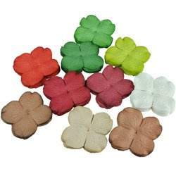 100 MIXED COLOUR SUMMER BLOOMS (10 colours - 5cm / 2")