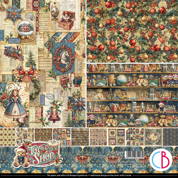 30x30cm paper set - Patterns Pad - Ciao Bella - Toy Shop