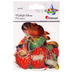 Stickers foil - Mushrooms - 40pcs.