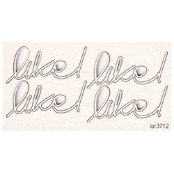 Chipboard lettering - Like
