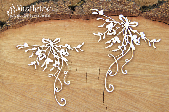 Chipboard - Mistletoe decor - Mistletoe 