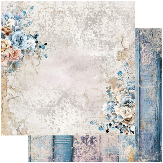 Set of 30x30 scrapbooking papers - Alchemy of Art -  In shades of blue