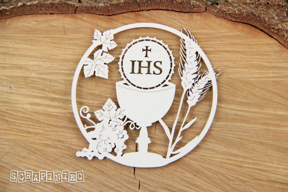 Chipboard - Tatting Communion - set of 16 frames - Scrapiniec