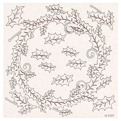 Chipboard - Holly Jolly - big wreath