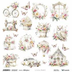 Scrapbooking paper 30x30 - ScrapAndMe - Elements 4 - cut-out sheet