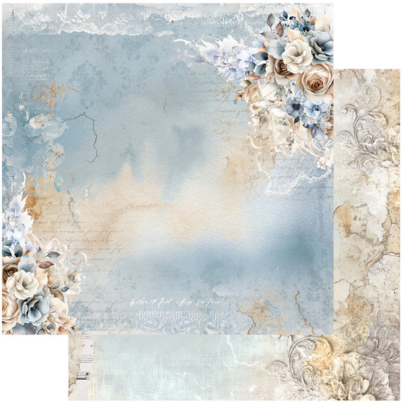 Set of 20x20 papers - Alchemy of Art -  In shades of blue