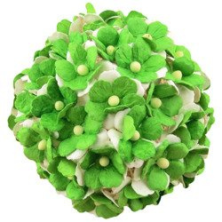 50 2-TONE GREEN MULBERRY PAPER SWEETHEART BLOSSOM FLOWERS