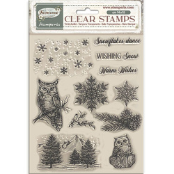 Transparent stamp - The Owl's House - owls - Stamperia