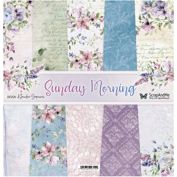 Scrapbooking Craft Papier Set for scrapbooking 30x30 - ScrapAndMe - White Roses