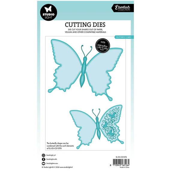Cutting Die - StudioLight - Butterfly cardshape card base