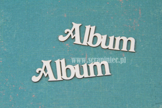 Chipboard lettering Album 