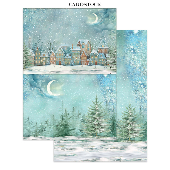 Junk Journal set of papers, stickers and elements - Alice in Christmas - Stamperia 