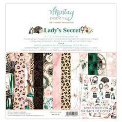 Set of scrapbooking papers 30x30 - Mintay - Lady's Secret