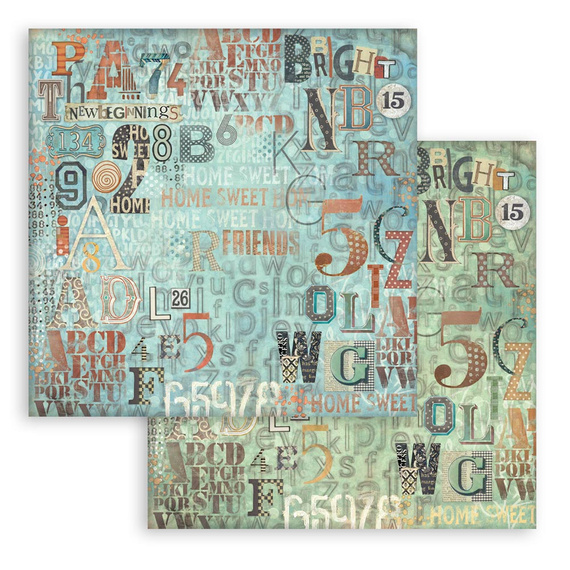 Scrapbooking Craft Papier Set 20x20 - Stamperia -  Furry Friends