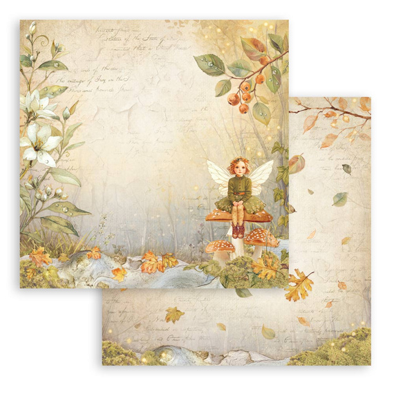 Scrapbooking Craft Papier Set 20x20 - Stamperia -  Whispering Woods