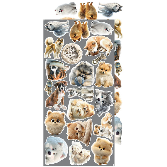 Time scrapbooking accessories set - Craft o'clock - Lovely Pets - mix 02