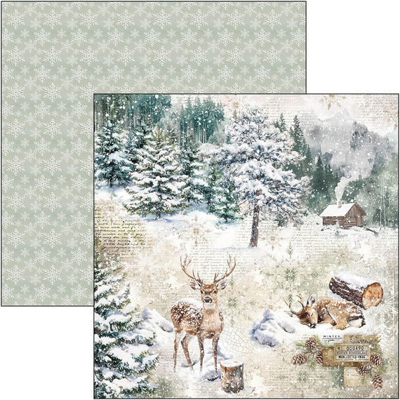 Set of scrapbooking papers 30x30cm - Paper Pad - Ciao Bella - Forest Tales