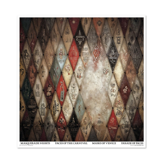 Set of scrapbooking papers 30x30 - Carnival - Masquerade - Itd Collection