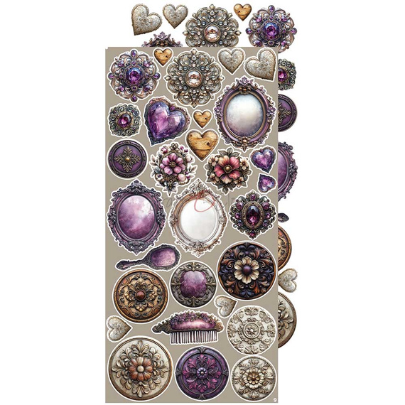 Scrapbooking accessories set - Craft o'clock - Plum & Caramel - Plum