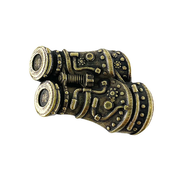 Electroplated metal ornament - binoculars