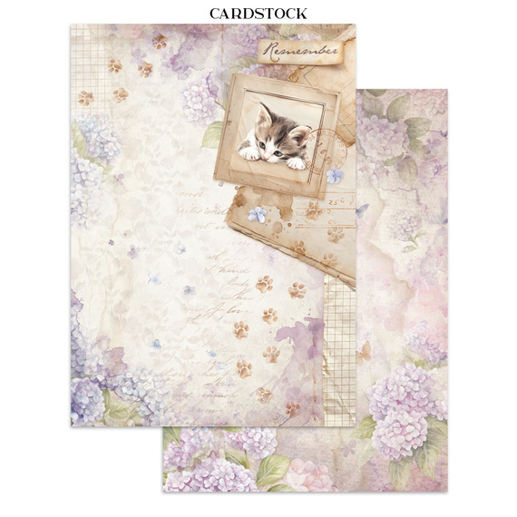 Junk Journal set of papers, stickers and elements - Quiet Days - Stamperia