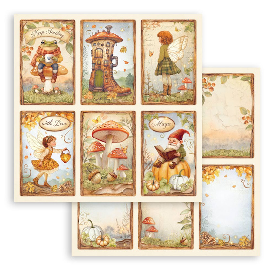 Scrapbooking Craft Papier Set 20x20 - Stamperia -  Whispering Woods