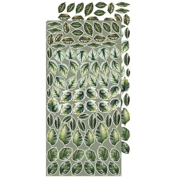 Time scrapbooking accessories set - Craft o'clock - All Leaves 04 - MIX