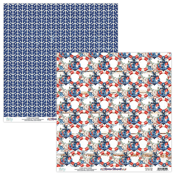 Set of scrapbooking papers 30x30 - Mintay - Riviera Moments