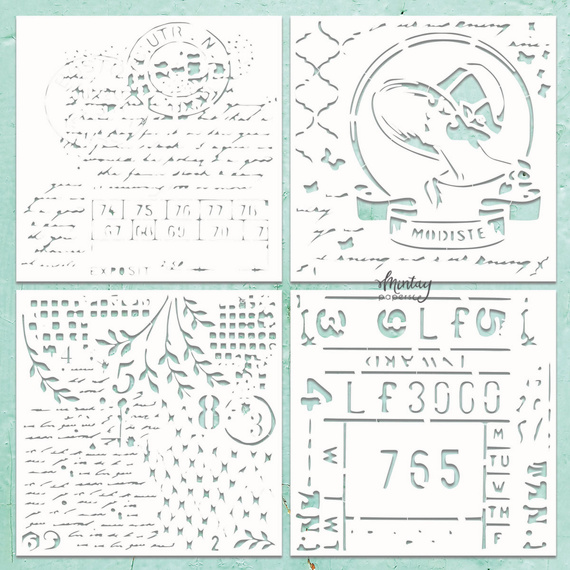Cardboard Mintay Chippies - Dekor Chipboard - Patterns 3